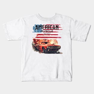 American Muscle -Detroit tee Kids T-Shirt